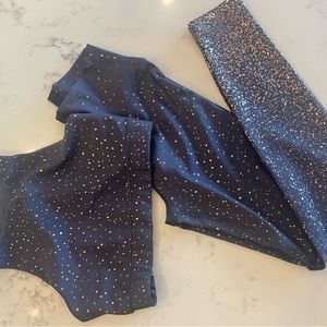 Peleton workout set bra top and leggings small